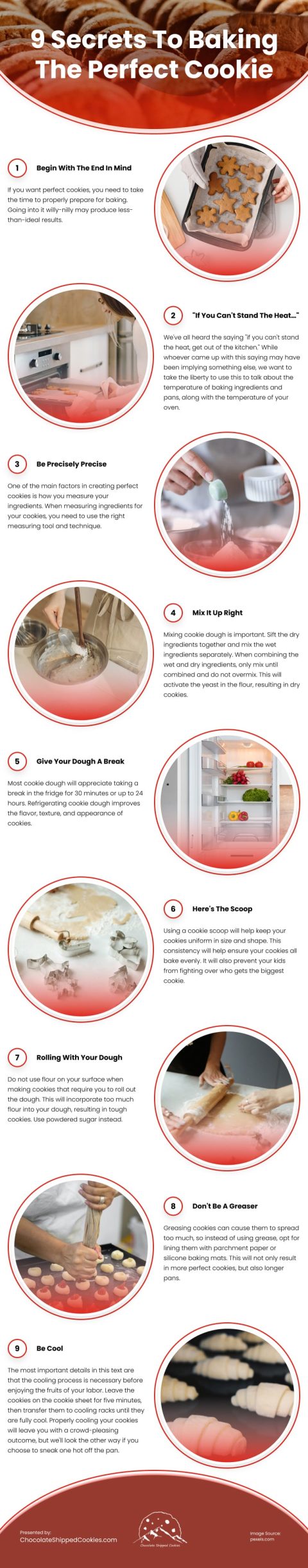 Secrets To Baking The Perfect Cookie Infographic