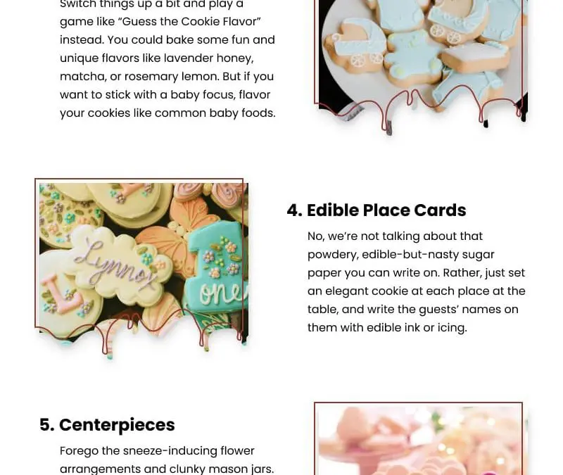 7 Cookie Ideas for Your Baby Shower