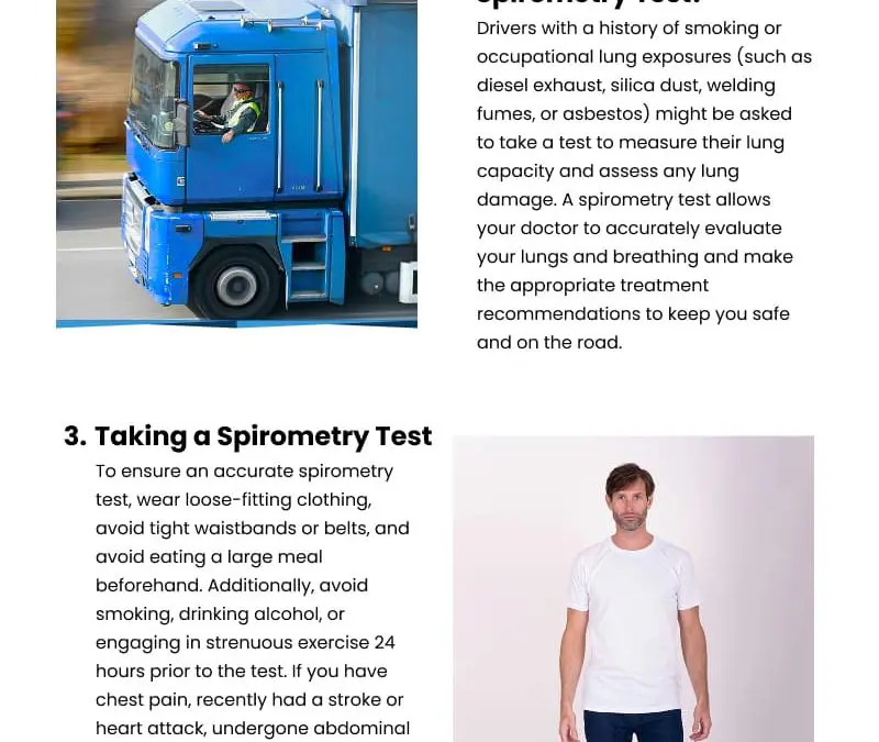 4 Spirometry Test Expectations for DOT Drivers