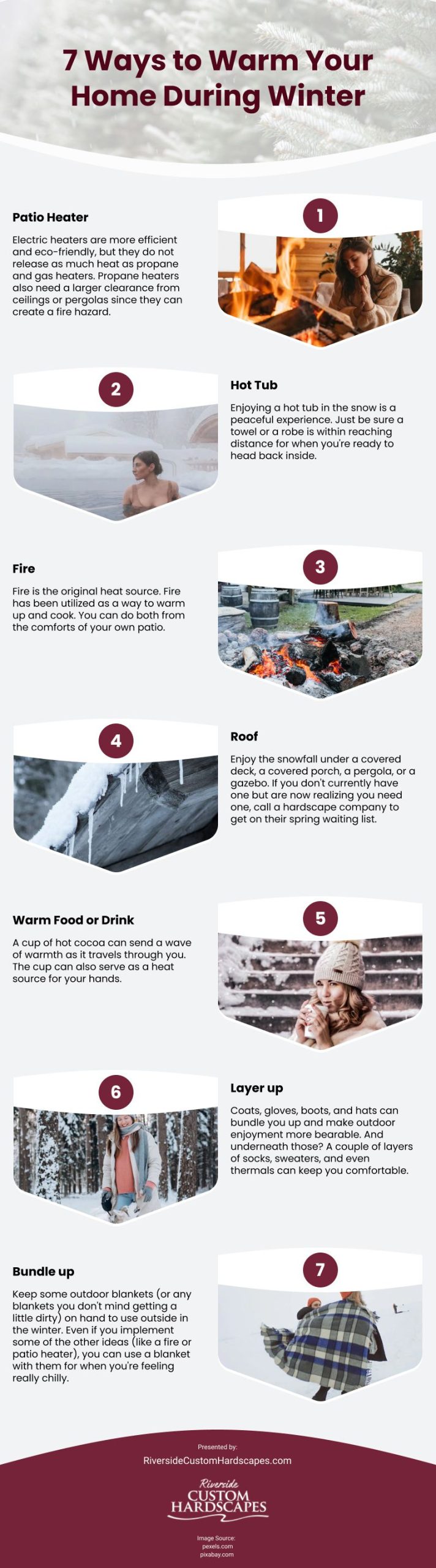 7 Ways to Warm Your Home During Winter Infographic