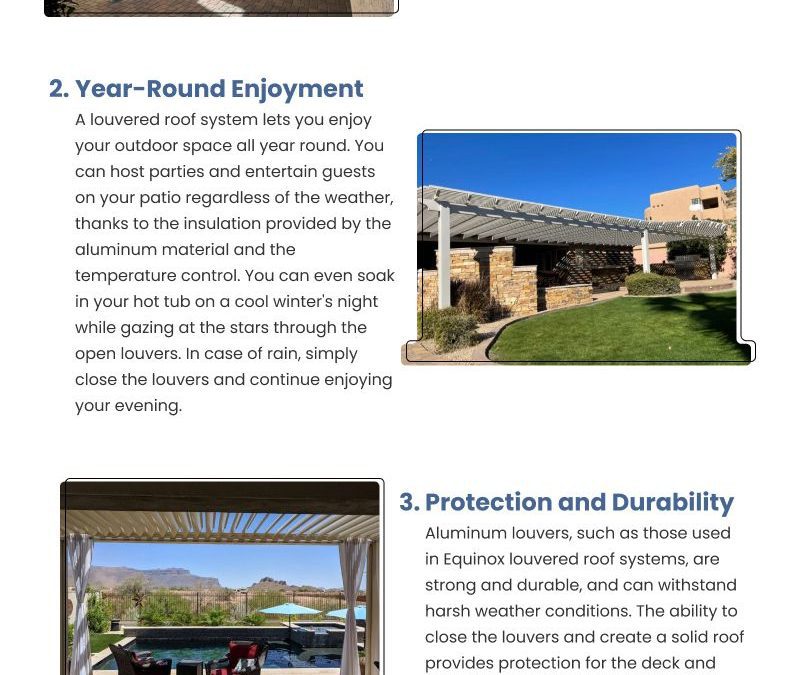 7 Reasons to Install a Louvered Patio Roof System