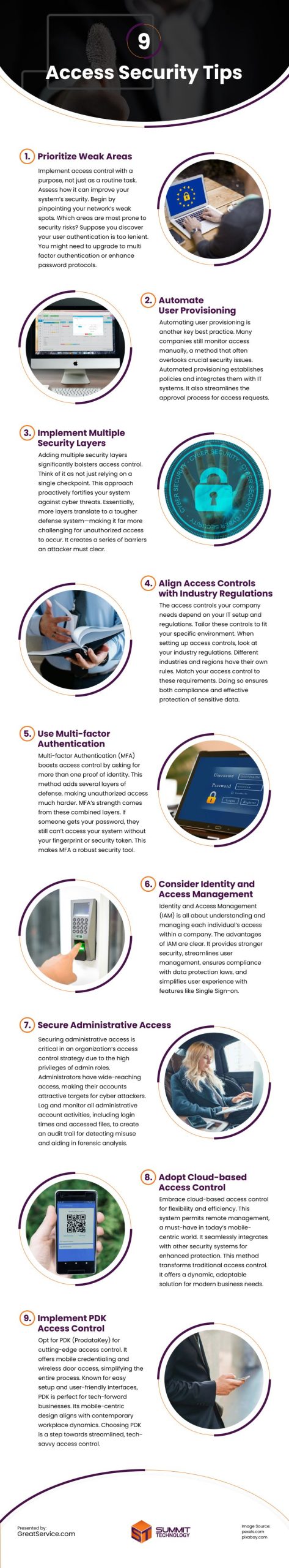 9 Access Security Tips Infographic