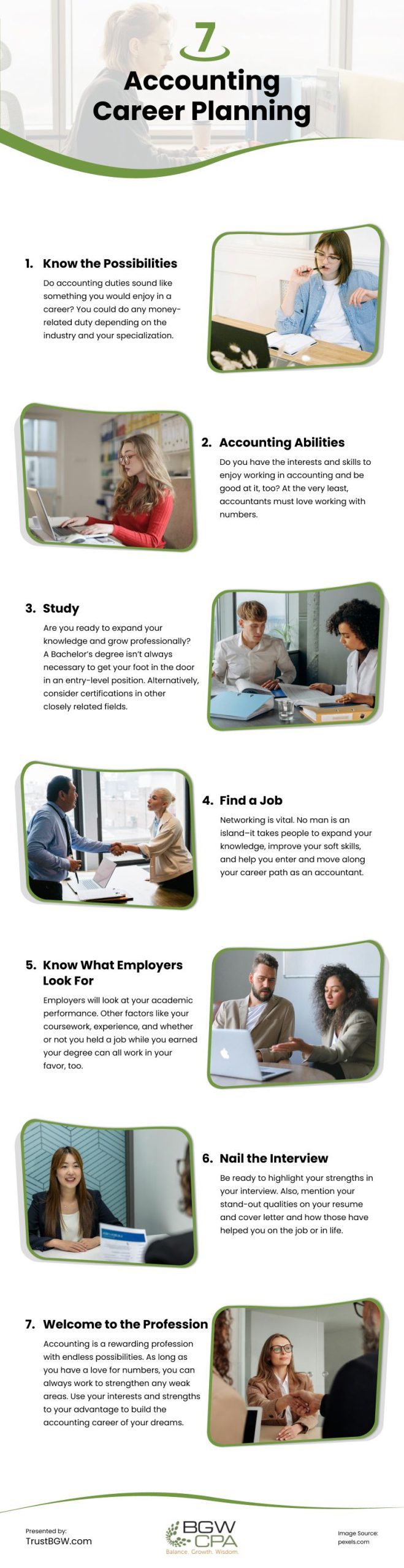7 Accounting Career Planning Infographic