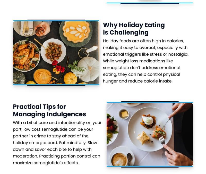 Managing Holiday Indulgences on Semaglutide for Weight Loss